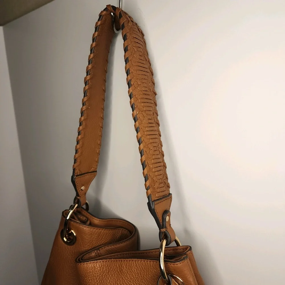 Vince Camuto Soft Genuine Pebbled Leather Large Hobo/Shoulder Bag - Picture 5 of 15